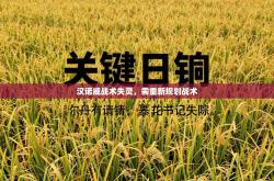 汉诺威战术失灵，需重新规划战术